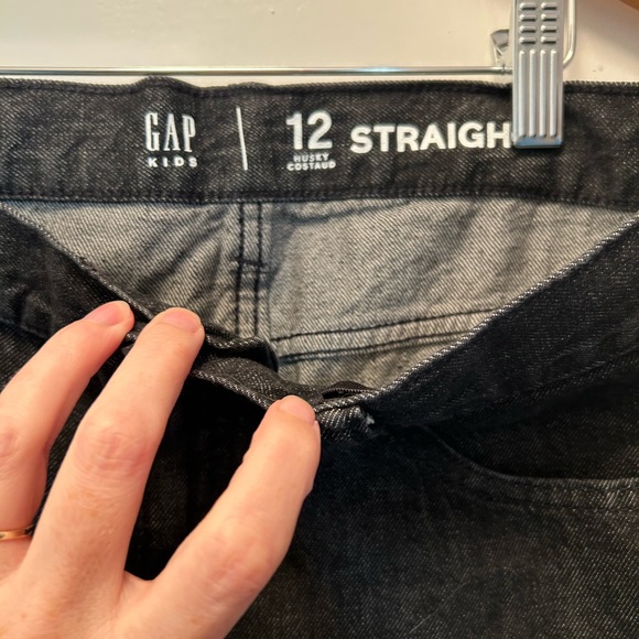 Gap Boys Black Jeans Husky Size 12 Never Worn - Picture 4 of 6